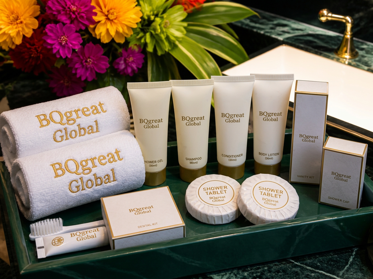 BQgreat Global branded room amenities