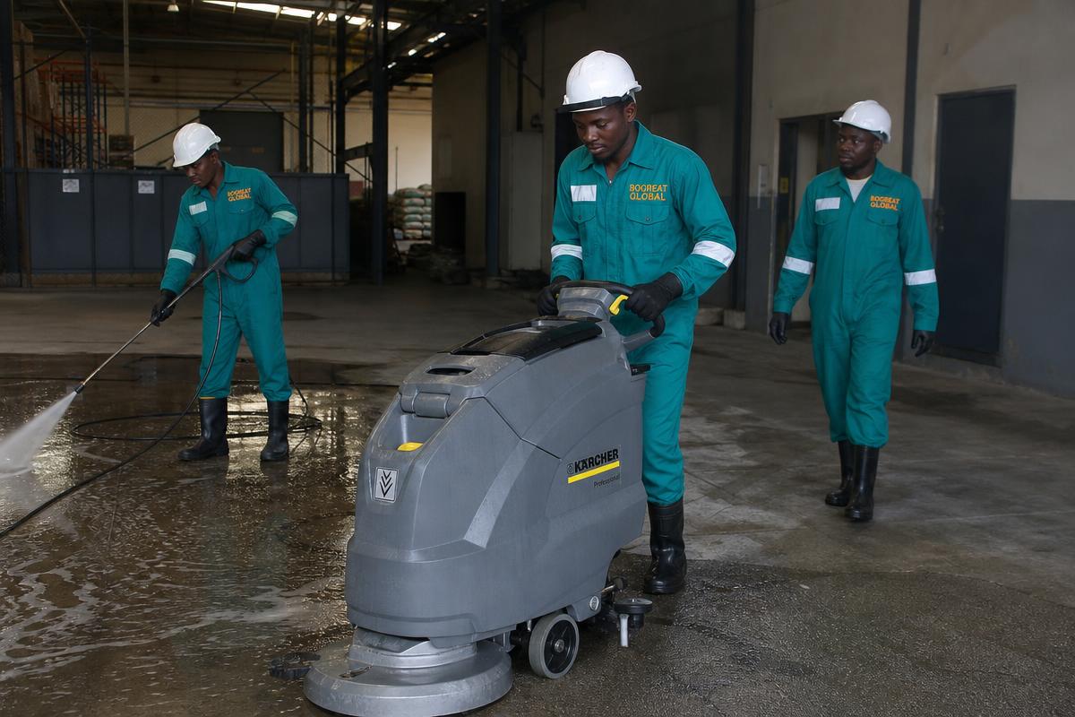 Industrial area cleaning by BQgreat Global