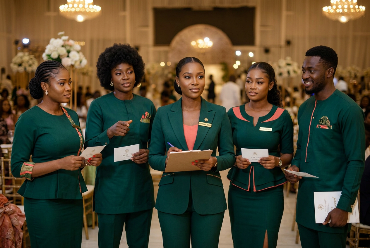 BQgreat Global ushers at an event